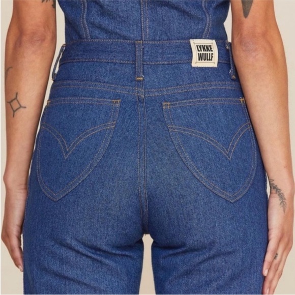 Lykke Wulf Women's Blue Cowboy Jeans - Picture 4 of 6